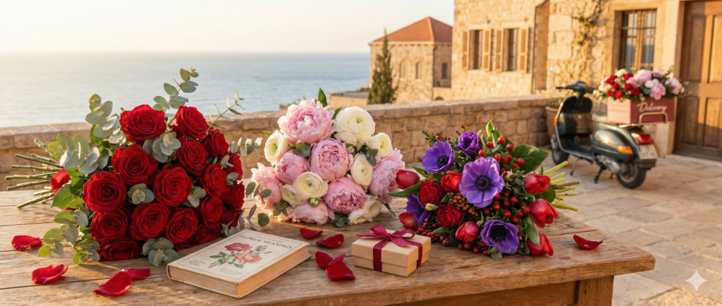 Valentine’s Day flowers in Lebanon